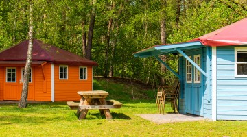 Kampeerbungalow heldense bossen