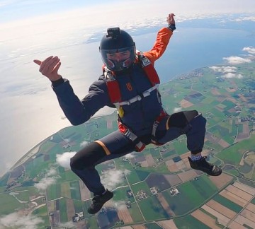 Parachutespringen -texel-Noord-Holland