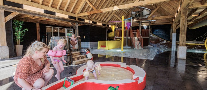 Overdekte waterspeeltuin familiecamping kaps